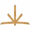 Ekena Millwork Alberta Rough Sawn Timber Gable Bracket, Western Red Cedar, 96"W x 64"H x 2"D x 6"F, 16/12 Pitch GBW096X64X0206ALB00RWR - alternate 1